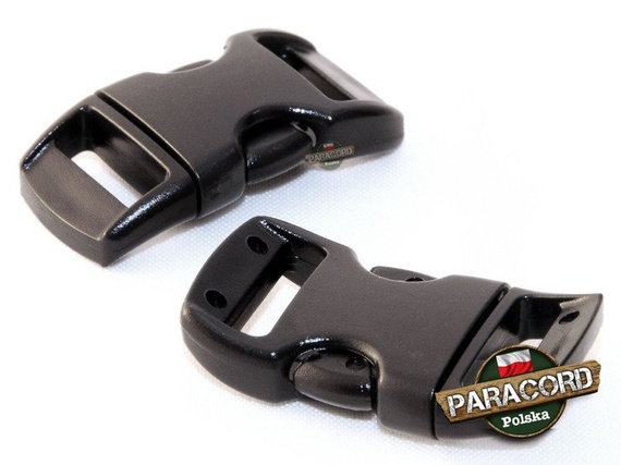 Solidna Oryginalna Plastikowa Klamra typu Fastex 3/8" 10 mm - Czarna