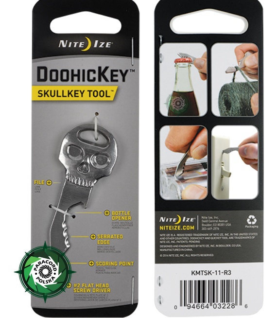 Nite Ize - DoohicKey SkullKey Tool - Stalowy - KMTSK-11-R3