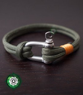 Bransoleta z Paracordu typ: "Rope", kolor: "Army Green"