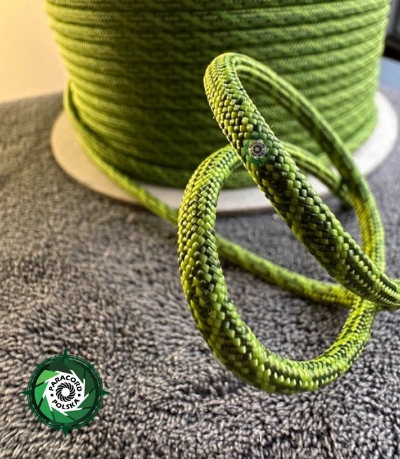 Paracord 550 Typ III, kolor: Roller Neon Green - linka spadochronowa z siedmioma rdzeniami