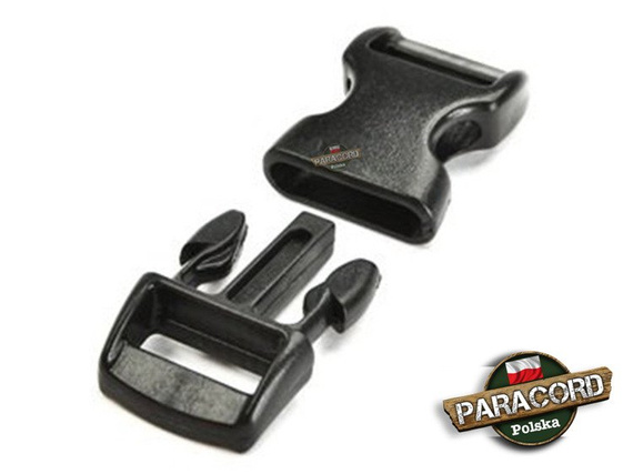 Solidna Oryginalna Plastikowa Klamra typu Fastex 5/8" 16 mm - Czarna