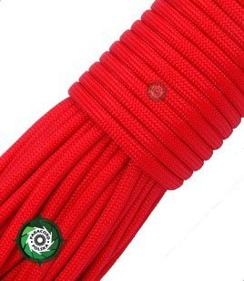 Paracord 750 5 mm kolor: Red - najsilniejszy dostępny paracord taktyczny