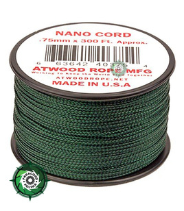 Nano Cord, kolor: Hunter - mocna poliestrowa linka o średnicy 0,75 mm.
