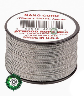 Szpulka linki Nano Cord o długości 91,45 metra, kolor: Grey - mocna poliestrowa linka o średnicy 0,75 mm.