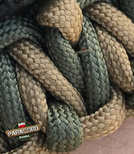 Bransoleta z Paracordu typ "Tesla", kolor: "Army Green - Coyote Brown"