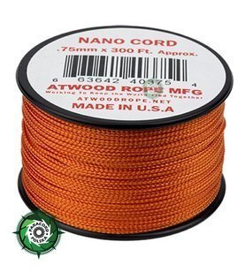 Nano Cord, kolor: Burnt Orange - mocna poliestrowa linka o średnicy 0,75 mm.