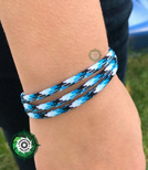 Bransoleta z Paracordu typ: "Magnetic", kolor: "Blue Snake"
