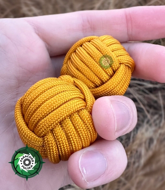 Ciężkie kule Baoding z paracordu | Rehabilitacja dłoni. Ręcznie wykonane kule medytacyjne | Narzędzie do relaksu i redukcji stresu