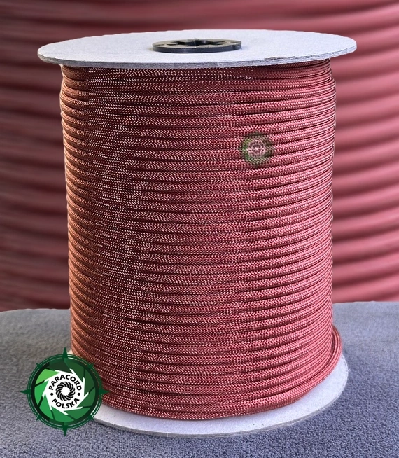 Szpula linki Paracord 550 o długości 304,8 metra, kolor: Dark Red