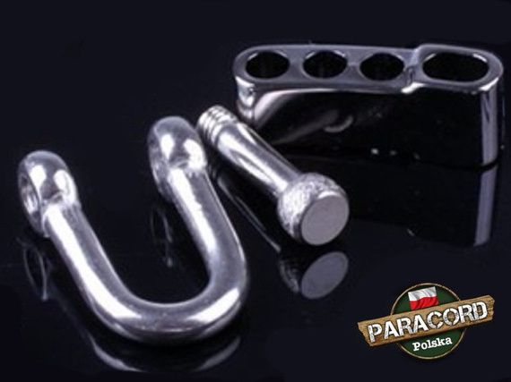 Stalowa szekla regulowana o wytrzymałości do 1,5 tony.