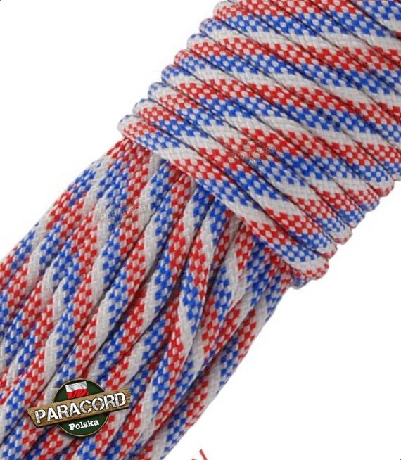 Paracord 550, kolor: Old Glory - linka spadochronowa z siedmioma rdzeniami