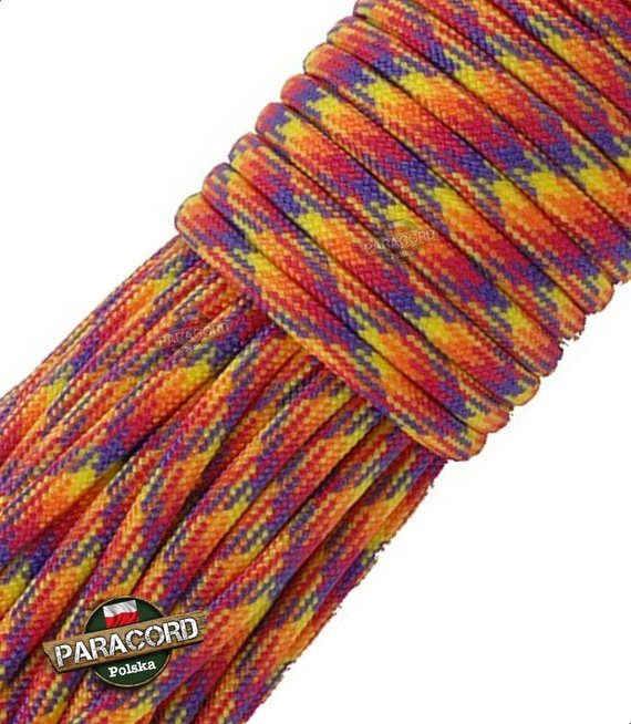 Paracord 550, kolor: Sunburst - linka spadochronowa z siedmioma rdzeniami