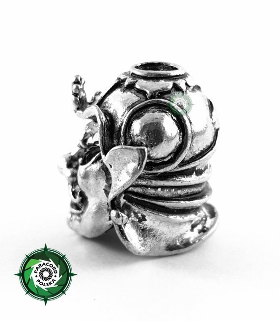 Samurajska zawieszka duża ze stopu metalu przeznaczona do wyrobów z Paracordu