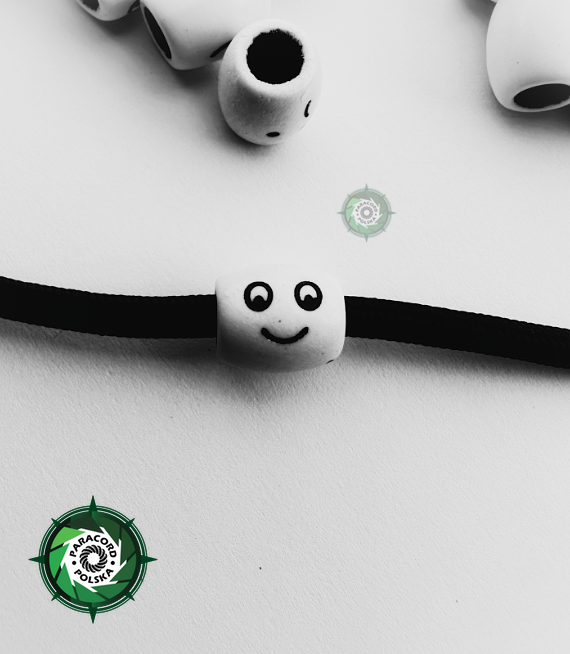 Koralik Emotikon, przeznaczona do wyrobów z Paracordu