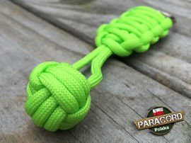Brelok survivalowy Monkey's Fist "Pięść Małpy", kolor "Fluor green"