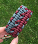 Bransoleta z Paracordu typ "Advanced X-Cobra" na klamrze typu: Fastex 20 mm