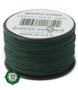 Micro Cord, kolor: Hunter - mocna poliestrowa linka o średnicy 1,18 mm.