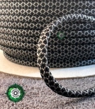 Paracord 550 Typ III, kolor: Black White Snake - linka spadochronowa z siedmioma rdzeniami