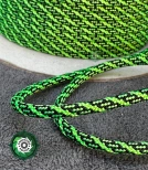 Paracord 550 Typ III, kolor: Roller Neon Green & Black - linka spadochronowa z siedmioma rdzeniami
