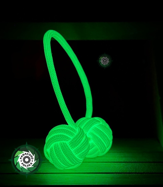 Neon Begleri zabawka zręcznościowa - ręcznie wykonane kulki do trików z linki spadochronowej Paracord