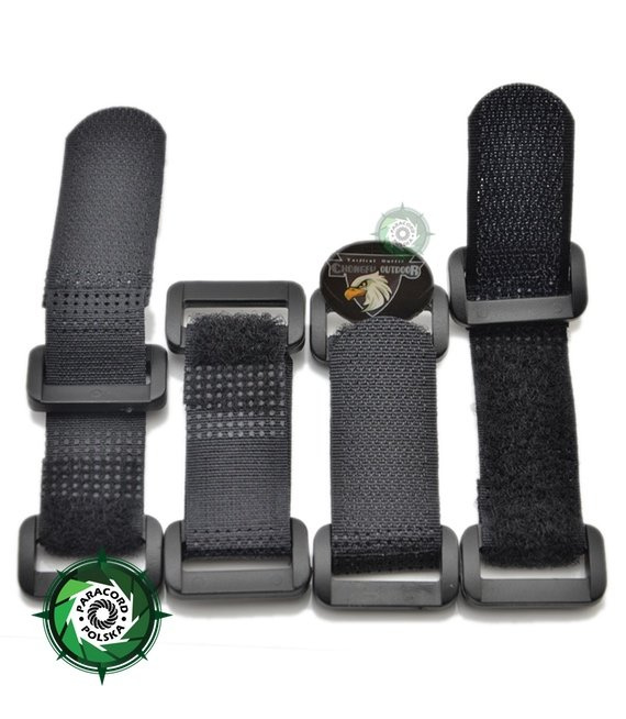 Klamerka do bransolet z Paracordu zapinana „na rzep". Umożliwia wygodne i szybkie zapinanie oraz regulacje obwodu w zakresie ok. 2 cm.