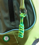 Zipper-Pull z paracordu o splocie "Emperor's Wild" długość 60-65 mm. Idealny brelok do kluczy