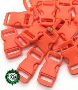 Solidna Oryginalna Plastikowa Klamra typu Fastex 3/8" 10 mm - Orange