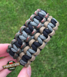 Bransoleta z Paracordu typ "Advanced X-Cobra" na klamrze typu: Fastex 20 mm