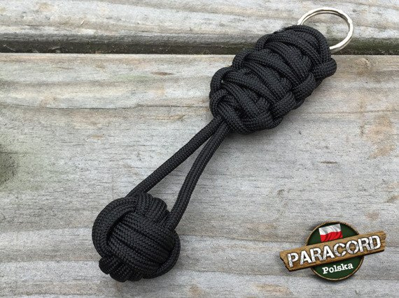 Brelok survivalowy Monkey's Fist "Pięść Małpy", kolor "Black"