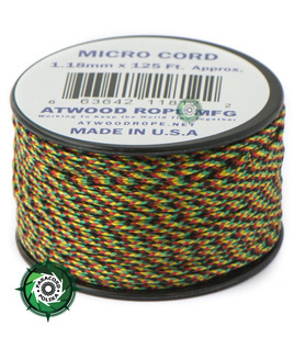 Micro Cord, kolor: Jamaican - mocna poliestrowa linka o średnicy 1,18 mm.