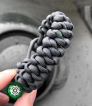 Bransoleta z Paracordu typ "Emparior", kolor: "Gun Metal"