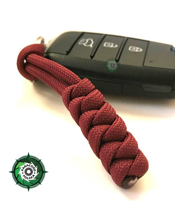 Zipper-Pull z paracordu o splocie "Emperor's Wild" długość 60-65 mm. Idealny brelok do kluczy