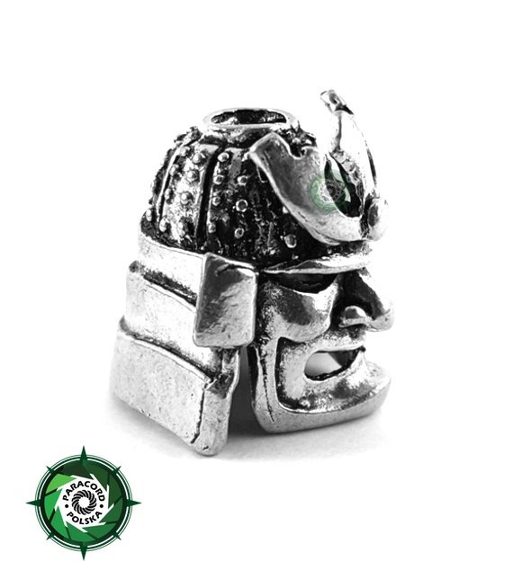 Samurajska zawieszka duża ze stopu metalu przeznaczona do wyrobów z Paracordu