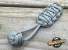Brelok survivalowy Monkey's Fist "Pięść Małpy", kolor "Neutral grey"