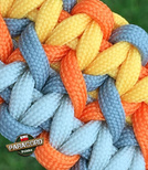 Bransoleta z Paracordu typ "Advanced X-Cobra" na klamrze typu: Fastex 20 mm