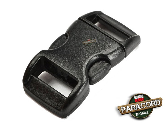 Solidna Oryginalna Plastikowa Klamra typu Fastex 5/8" 16 mm - Czarna