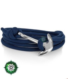 Bransoleta z Paracordu typ: "Ocean", kolor: "Navy Blue"