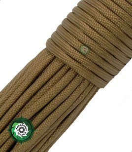 Paracord 750 5 mm kolor: Coyote Brown - najsilniejszy dostępny paracord taktyczny