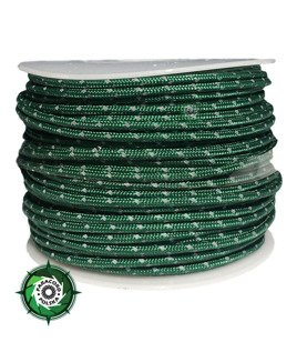 Paracord P3 Cord, kolor: Green reflective - mocna poliestrowa linka o średnicy 2,5 mm.