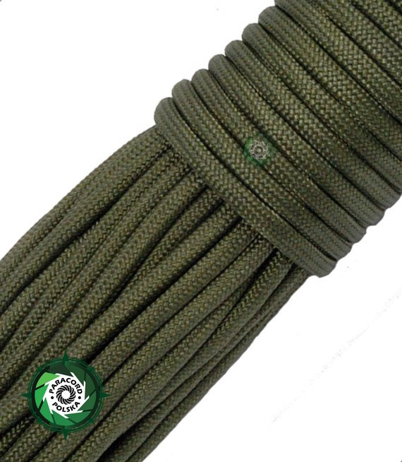 Paracord 750 5 mm kolor: Army Green - najsilniejszy dostępny paracord taktyczny