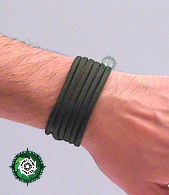 Bransoleta z Paracordu typ "Angel Light", kolor: "Black"