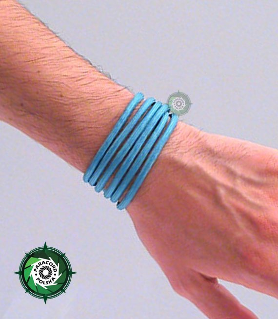 Bransoleta z Paracordu typ "Angel Light", kolor: "Sky Blue"