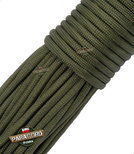 Paracord 550, kolor: Army green - linka spadochronowa z siedmioma rdzeniami