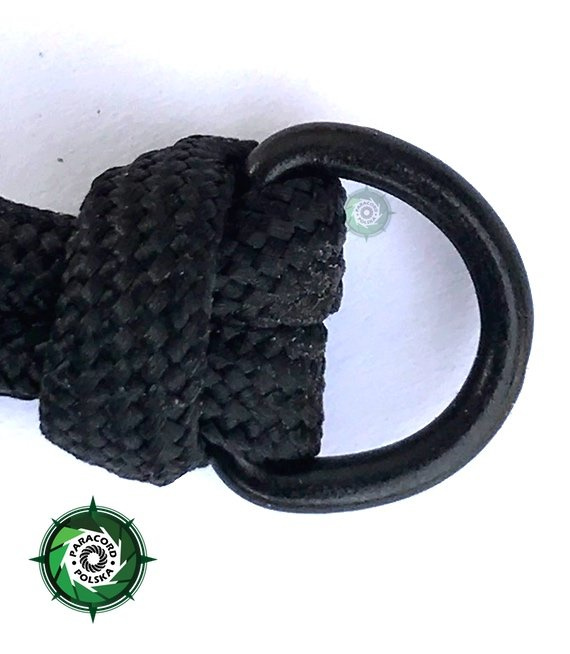 Półkółko stalowe lakierowane czarne przeznaczone do wyrobu z paracordu, 14 mm.