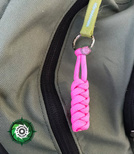 Zipper-Pull z paracordu o splocie "Emperor's Wild" długość 60-65 mm. Idealny brelok do kluczy