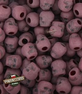 Czaszka akrylowa, kolor: Dark Blood, przeznaczona do wyrobów z Paracordu