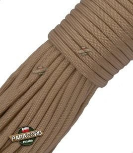 Paracord 550, kolor: Beige - linka spadochronowa z siedmioma rdzeniami