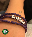 Bransoleta z Paracordu typ: "Magnetic", kolor: "Purple With Glow X"