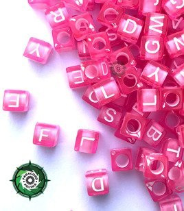 Litery tłoczone kwadratowe 6 mm przeznaczone do wyrobów z Paracordu