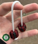 Begleri Monster zabawka zręcznościowa - ręcznie wykonane kulki do trików z linki spadochronowej Paracord